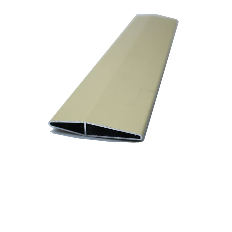 Aluminum extrusion profile for guide vane on Environmental Air Conditioner in 6063-T5 alloy with yellow powder coating