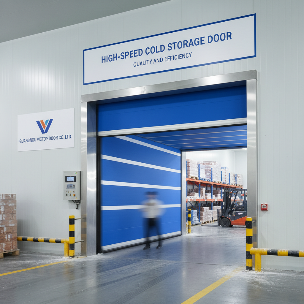 High speed cold storage door Video