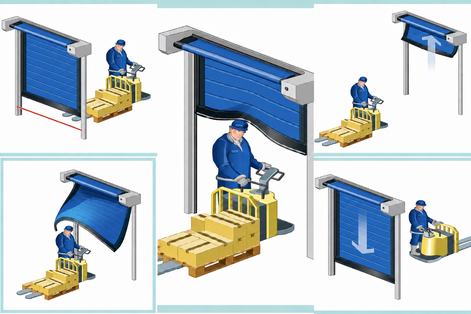 Operation Schematic Diagram of Victory Door Industrial High-Speed Door.png