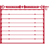 Türblatt aus Aluminium