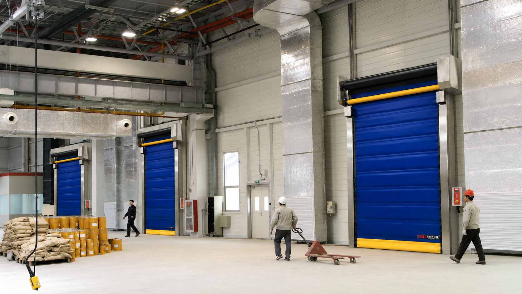 V112 insulated cold storage high-speed doors for refrigerated warehouse and industrial cold chain facilities