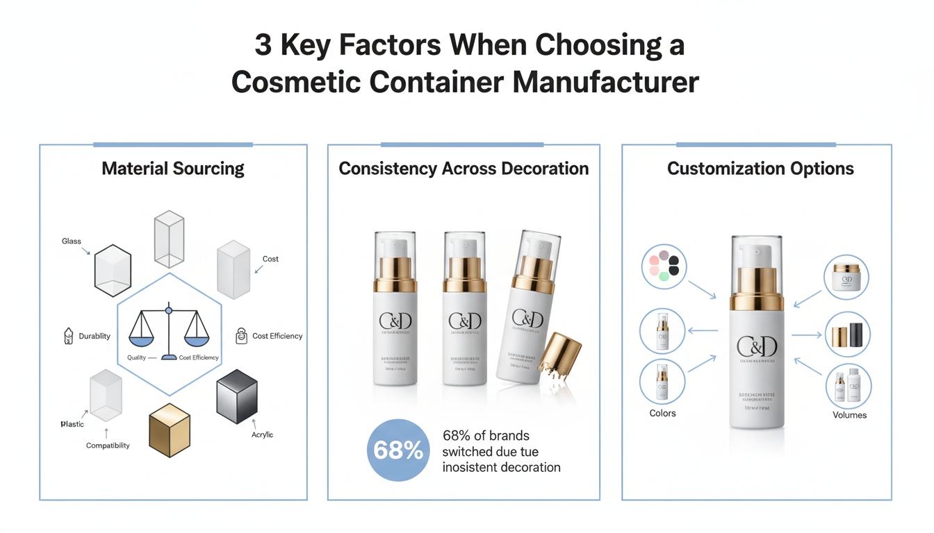 3 Key Factors When Choosing a Cosmetic Container Manufacturer