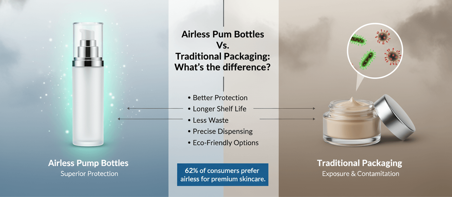 Airless Pump Bottles Vs. Traditional Packaging: A Clear Comparison