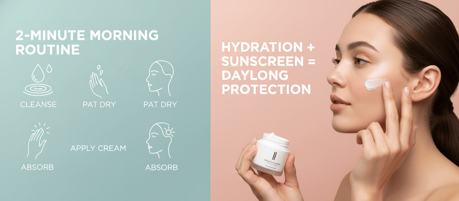 Morning Routine: Quick Jar Of Face Cream Application