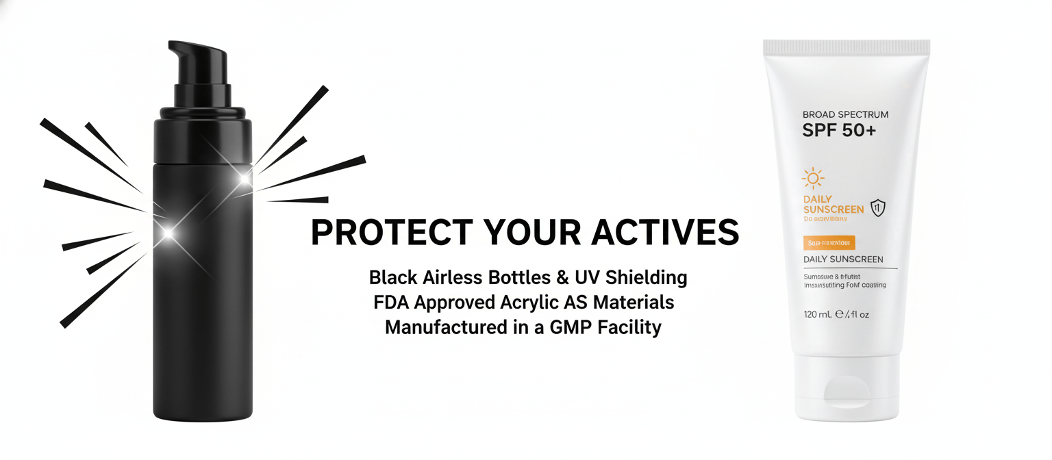 Protecting Actives: Black Airless Bottles And Uv Shielding