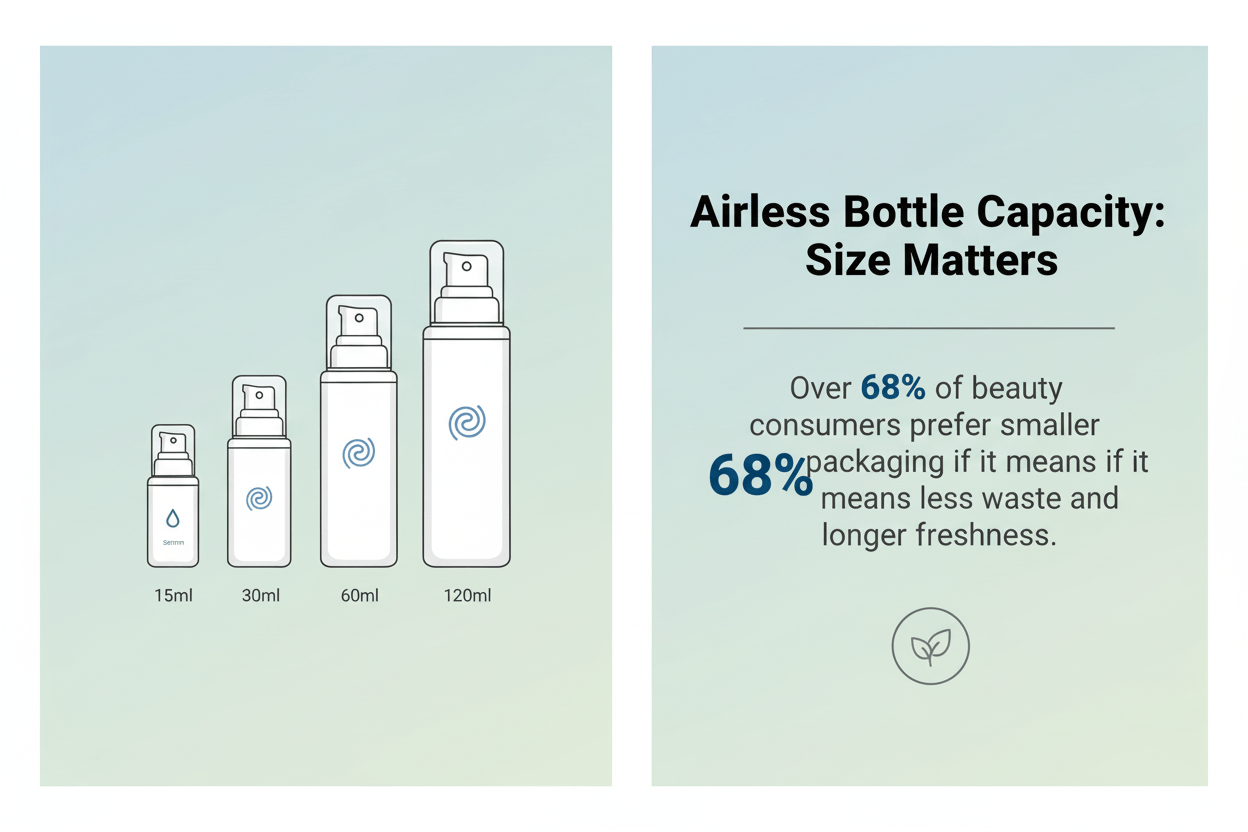 Airless Bottles: Simple Analysis of Capacity Choices