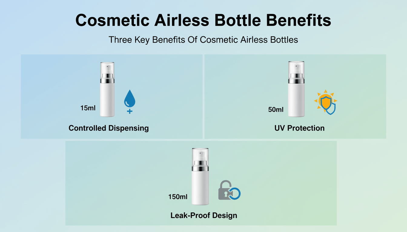 Three Key Benefits Of Cosmetic Airless Bottles