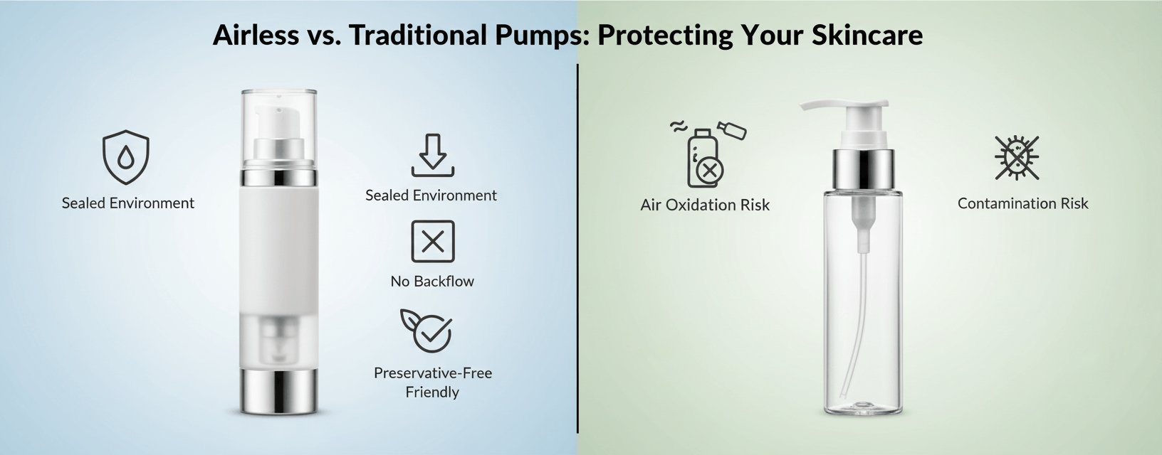 Three Key Benefits Of Cosmetic Airless Bottles