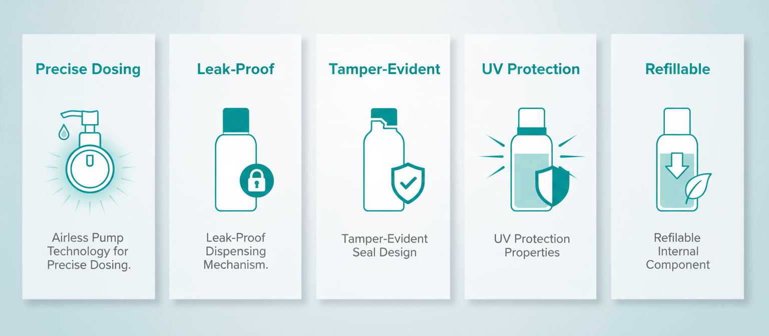 Five Key Features In Refillable Lotion Bottles