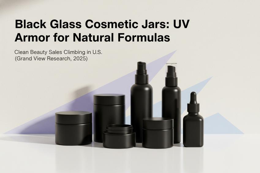 Are Black Glass Cosmetic Jars Better for Your Natural Products?