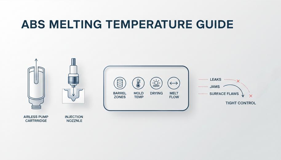Temperatura de fusão do ABS e guia de moldagem por injeção