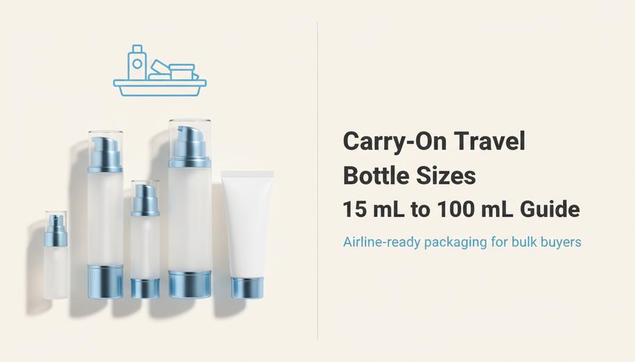 Tamanhos de frascos para viagem na bagagem de mão: guia de 15 ml a 100 ml