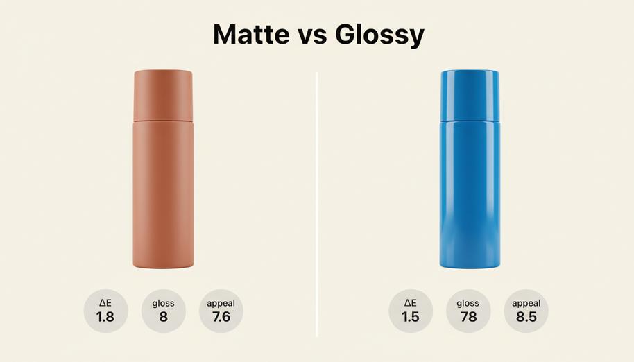 Matte vs. Glossy PCR Finishes