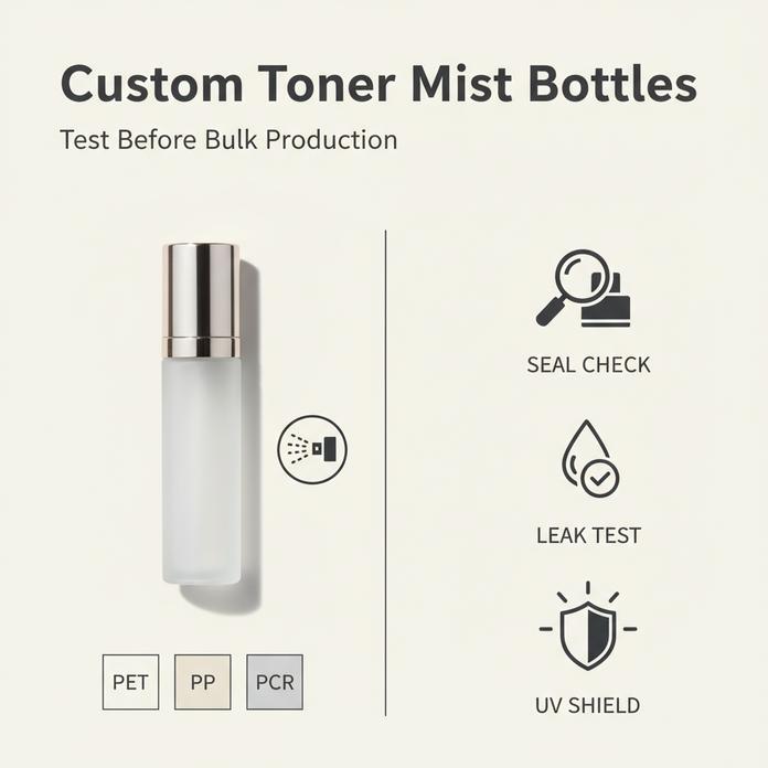 Custom Toner Mist Bottles: Match Your Formula Before Bulk Production