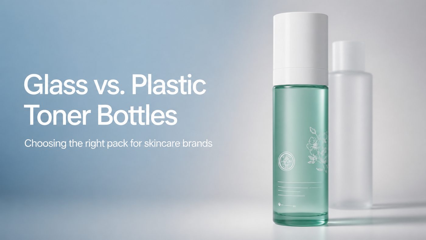 Glass vs. Plastic Toner Bottles: Which Is Right for Your Skincare Brand?