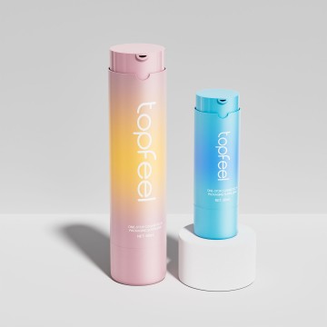 PA135 Twist Up Double-Walled Refillable Airless Cosmetic Bottles