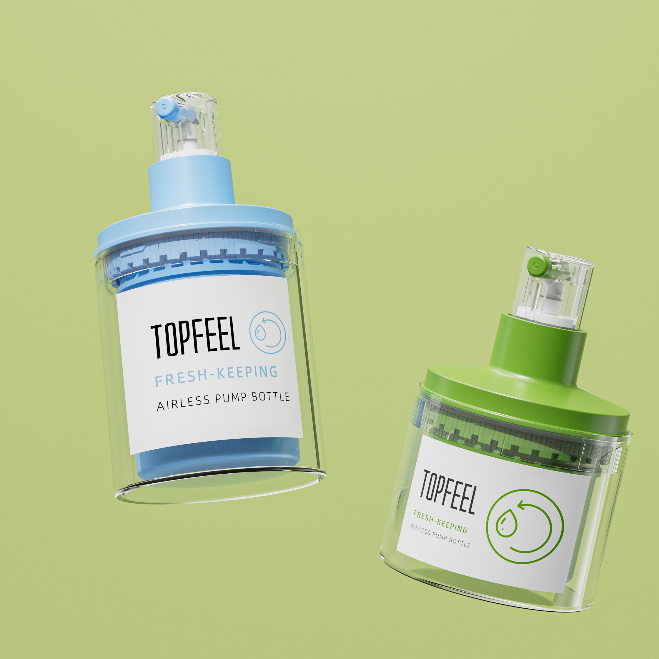 PA147 Fresh-keeping Refillable Airless Pump Bottle Supplier