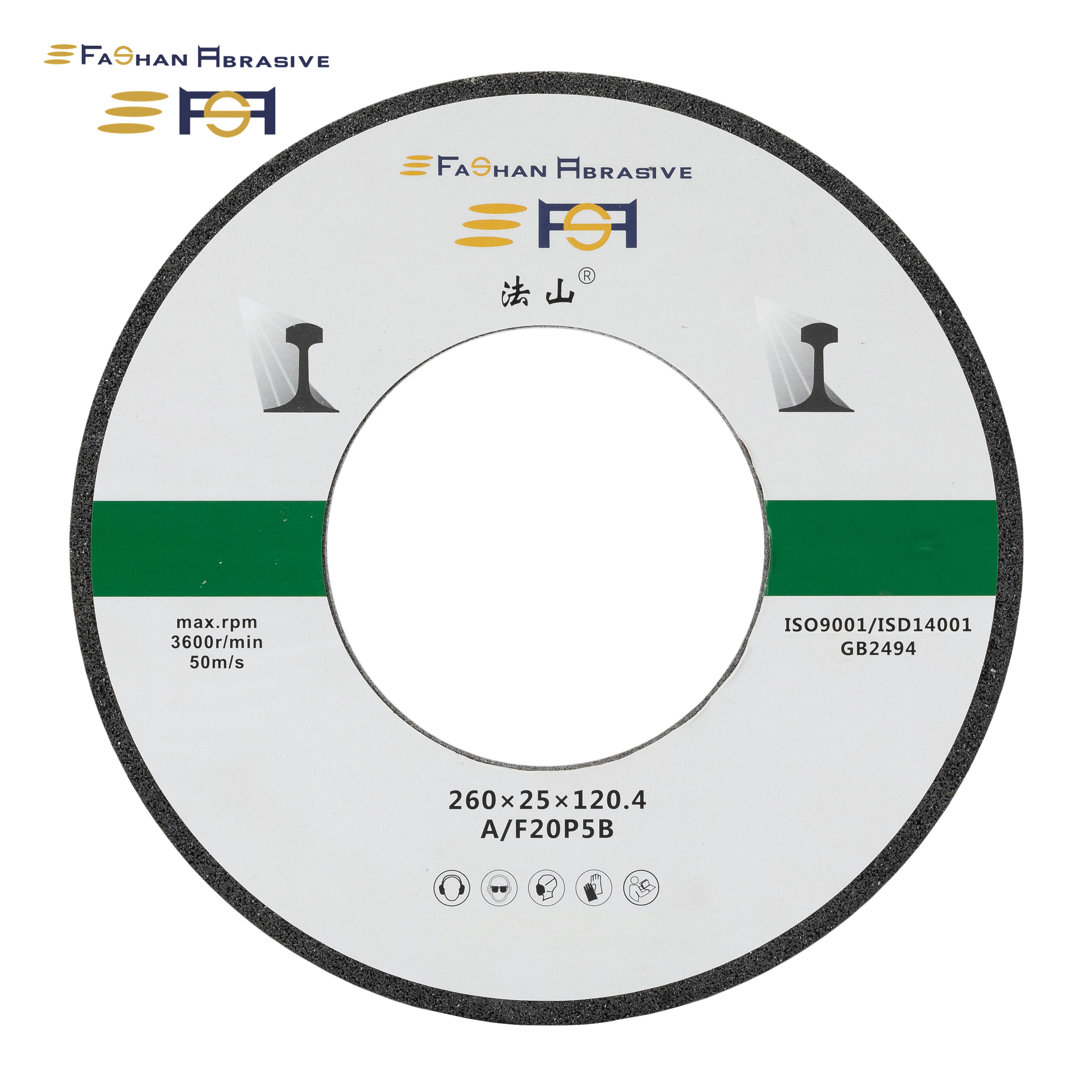 Fashan Rail Grinding Wheel 260×25×120i0x