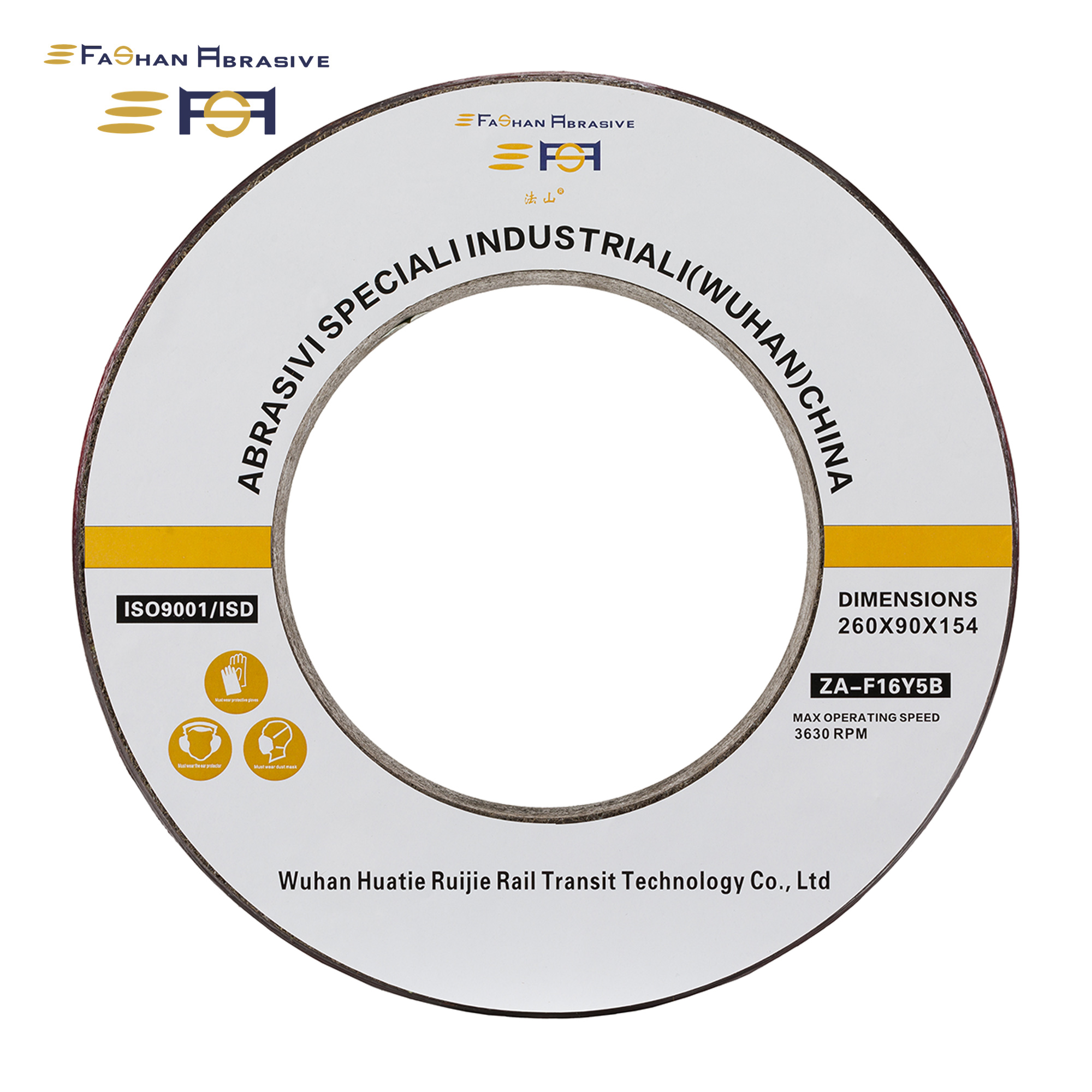 Fashan Rail Grinding Wheel For Grinding Train 260×90×154mm (1)6yc