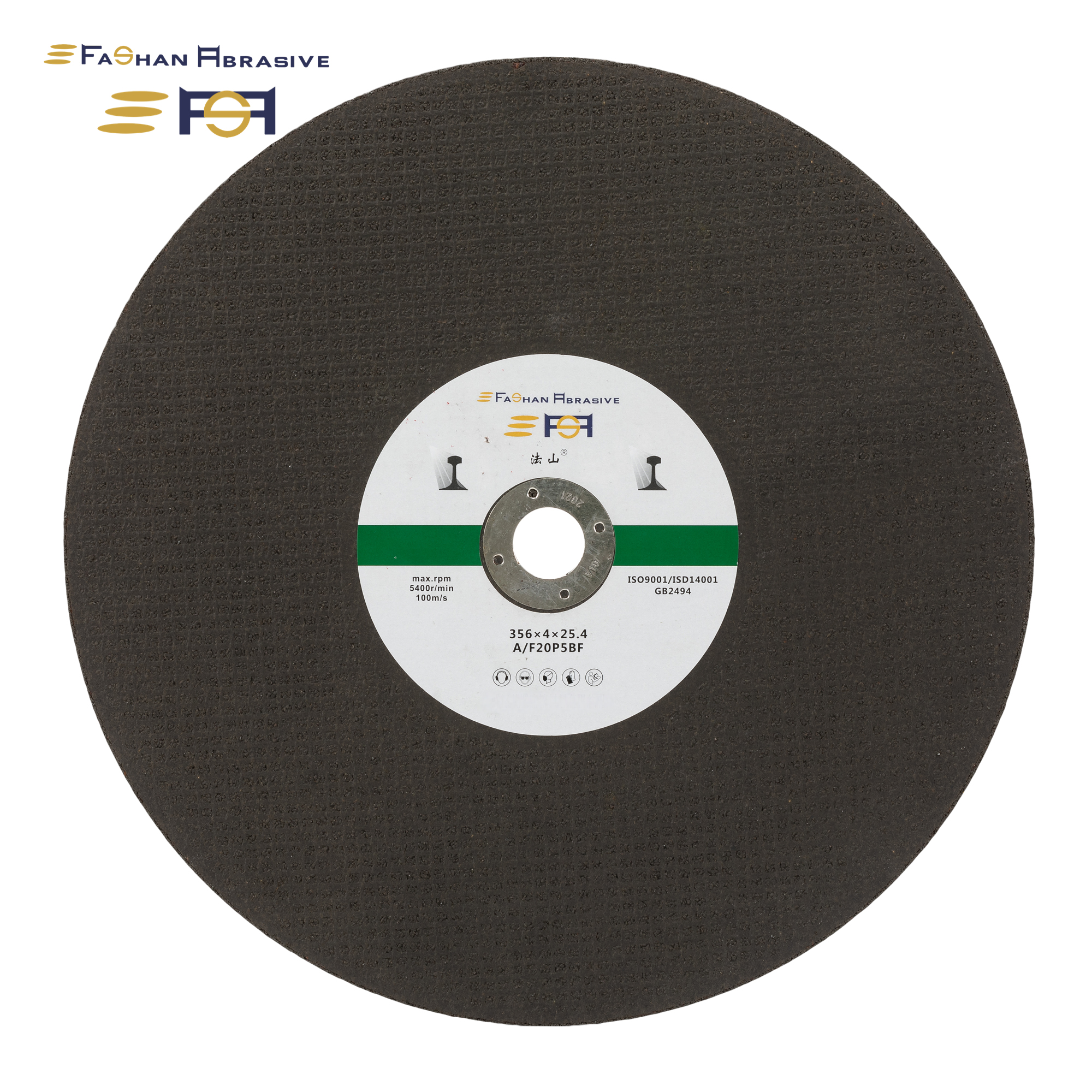 Fashan Rail Cutting Wheel 356×4×25.4-Af20p5bf-100ms