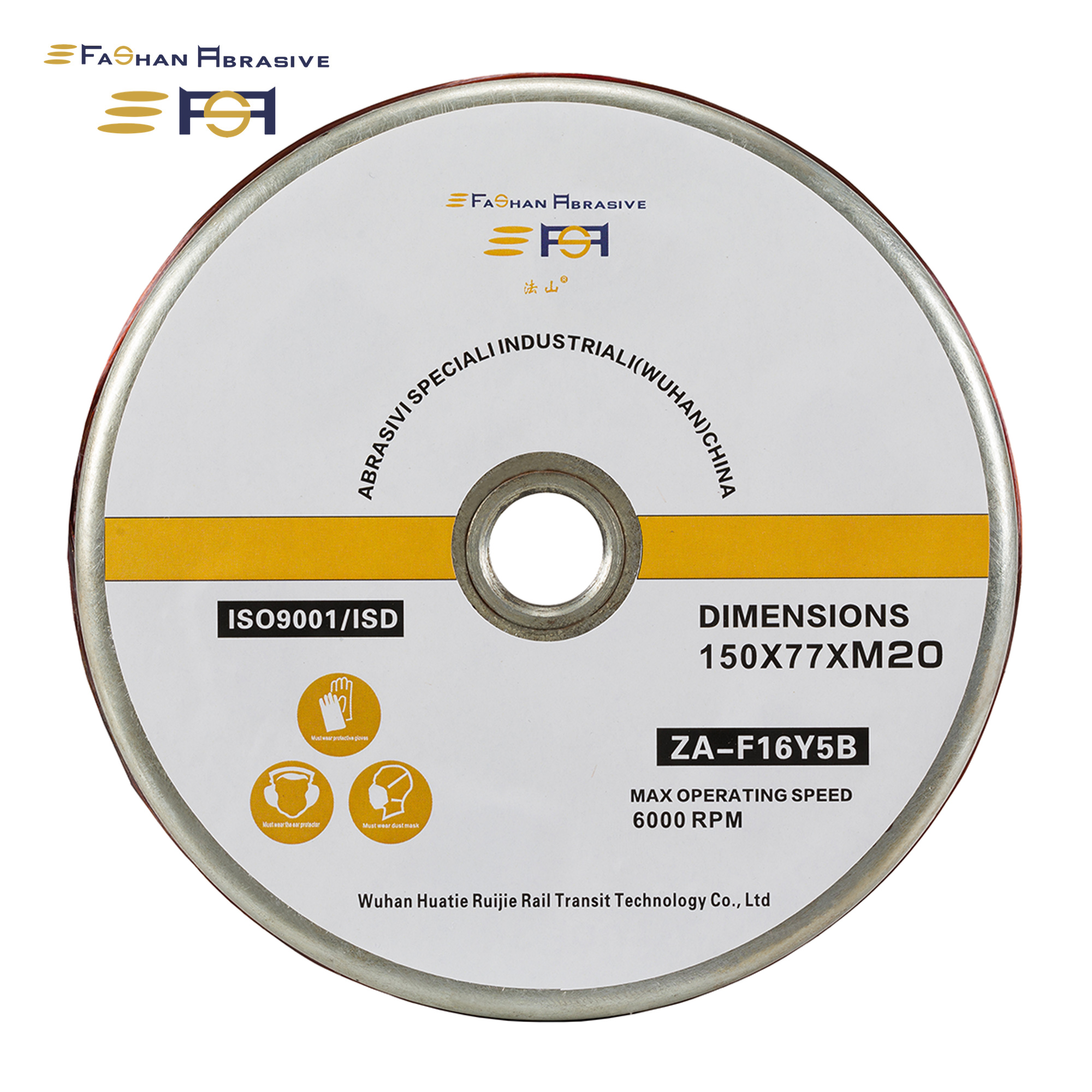 Fashan Rail Grinding Wheel For Grinding Train 150mm×77mm×M20