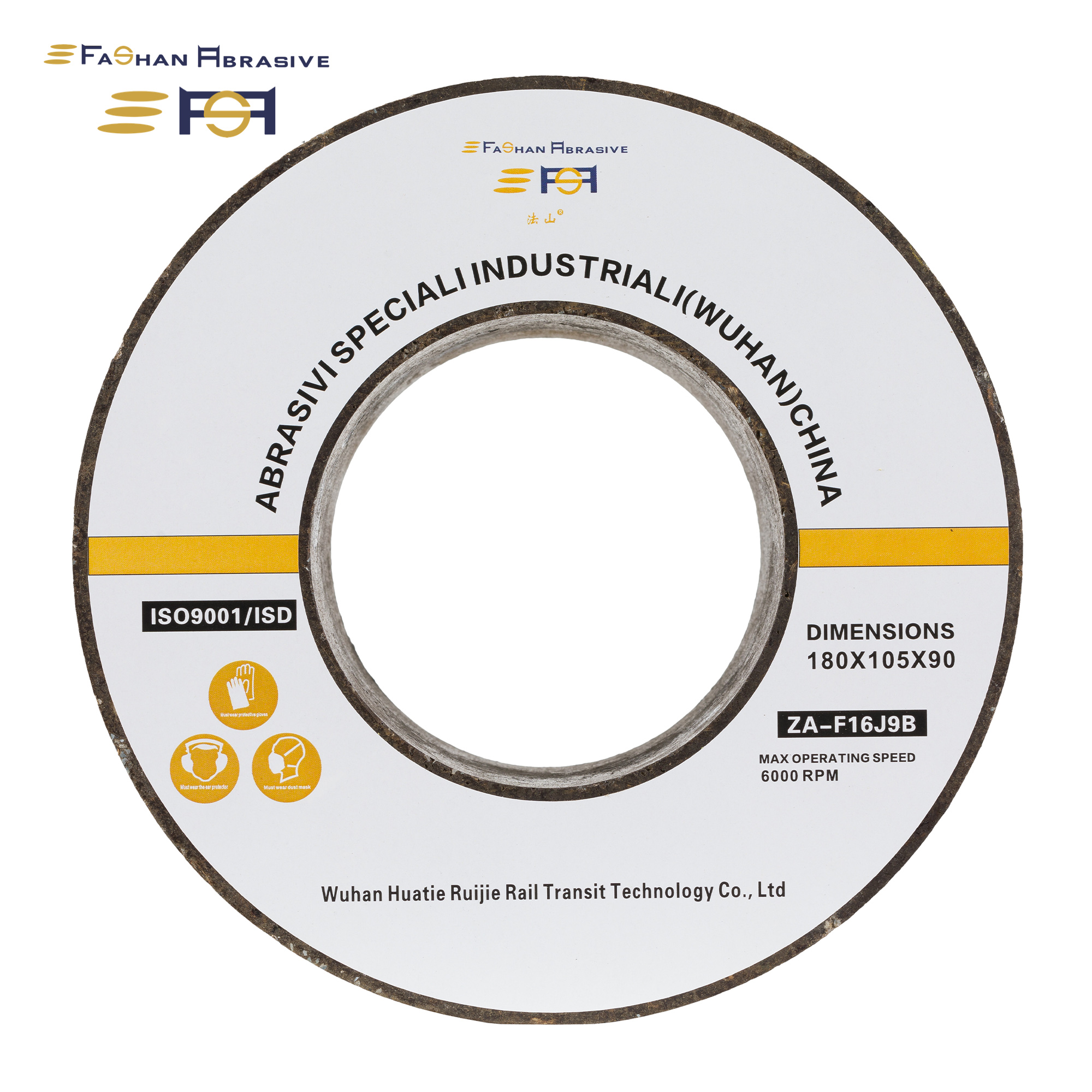 Fashan Rail Grinding Wheel For Grinding Train 180×105×90mm
