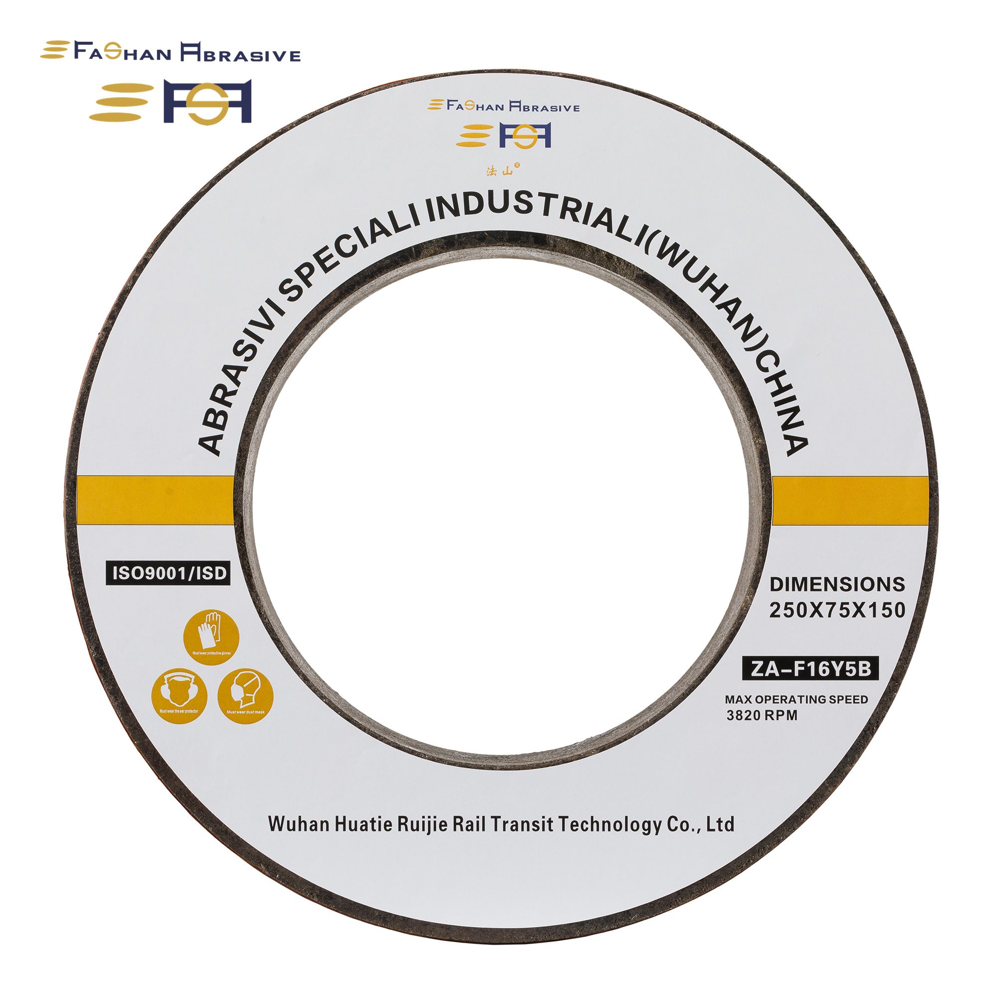 Fashan Rail Grinding Wheel For Grinding Train 250×75×150