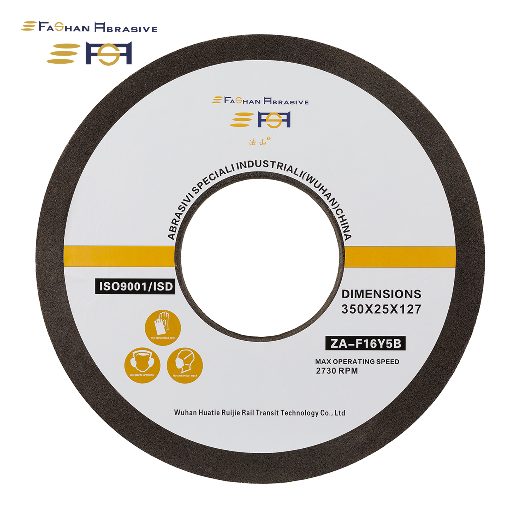 Fashan Rail Grinding Wheel For Grinding Train 350×25×127mm