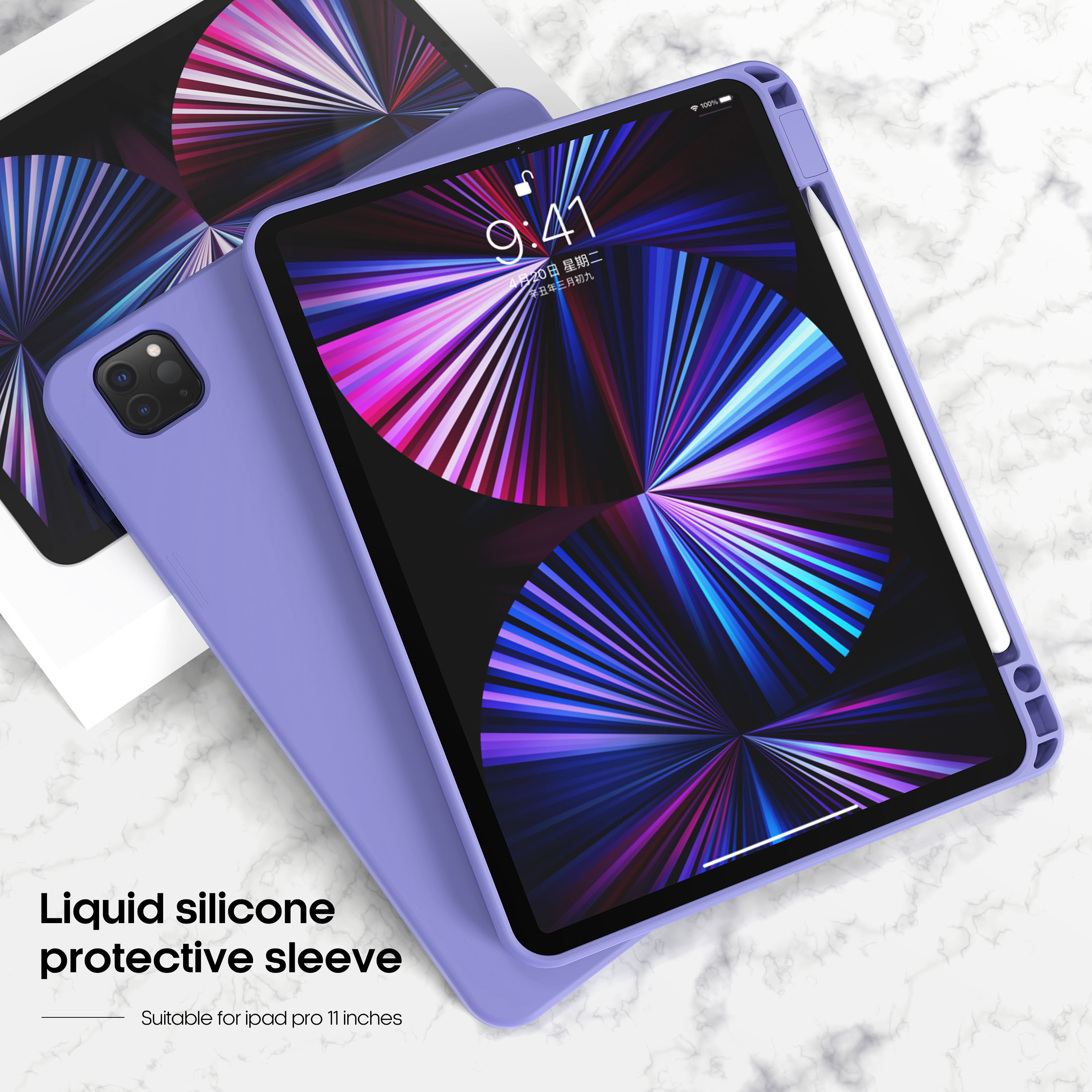 Жидкий силиконовый чехол для iPad 1