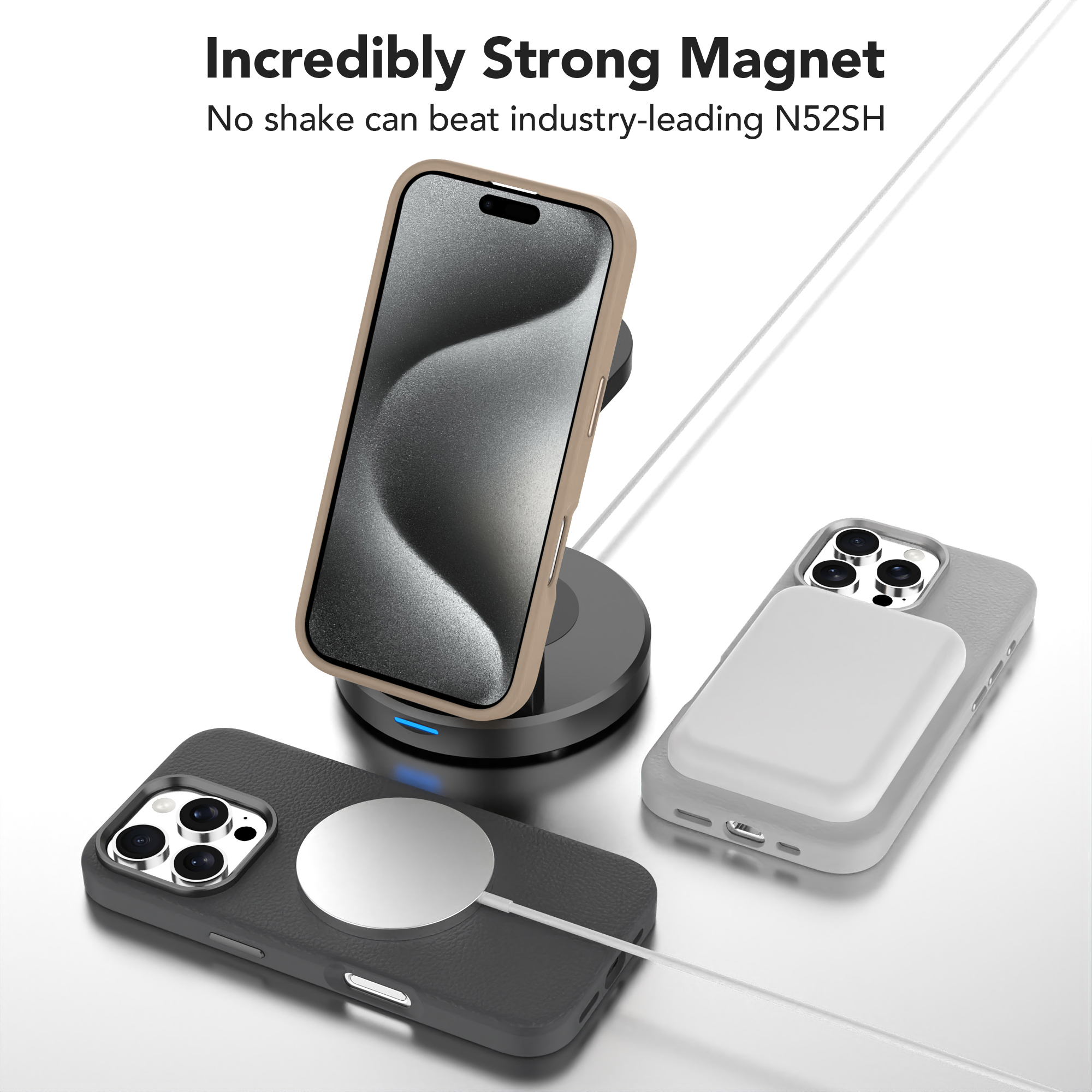 Custodia per telefono anticaduta con attrazione magnetica-1nk1
