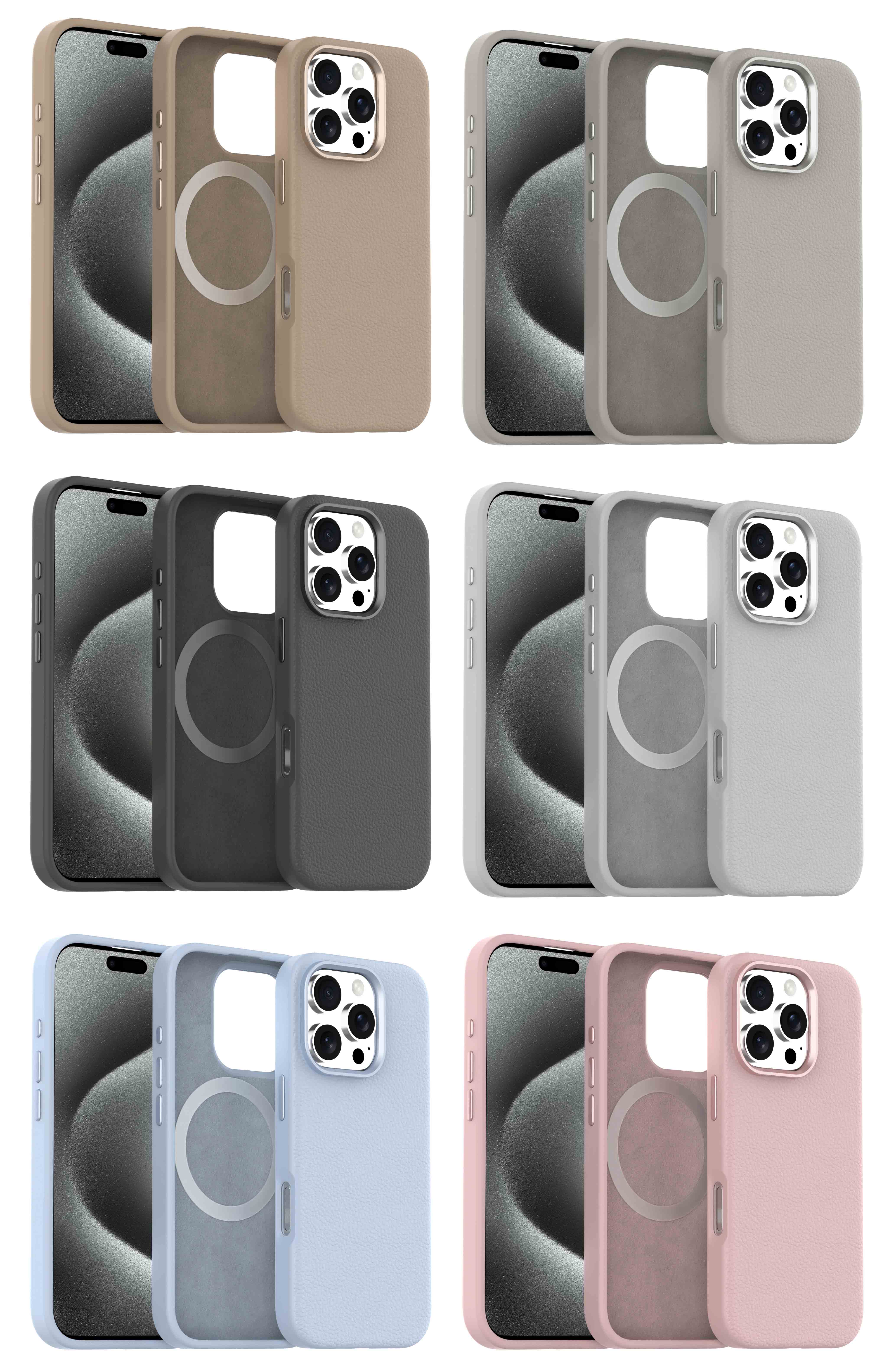 Custodia per telefono anticaduta con attrazione magnetica-119nl