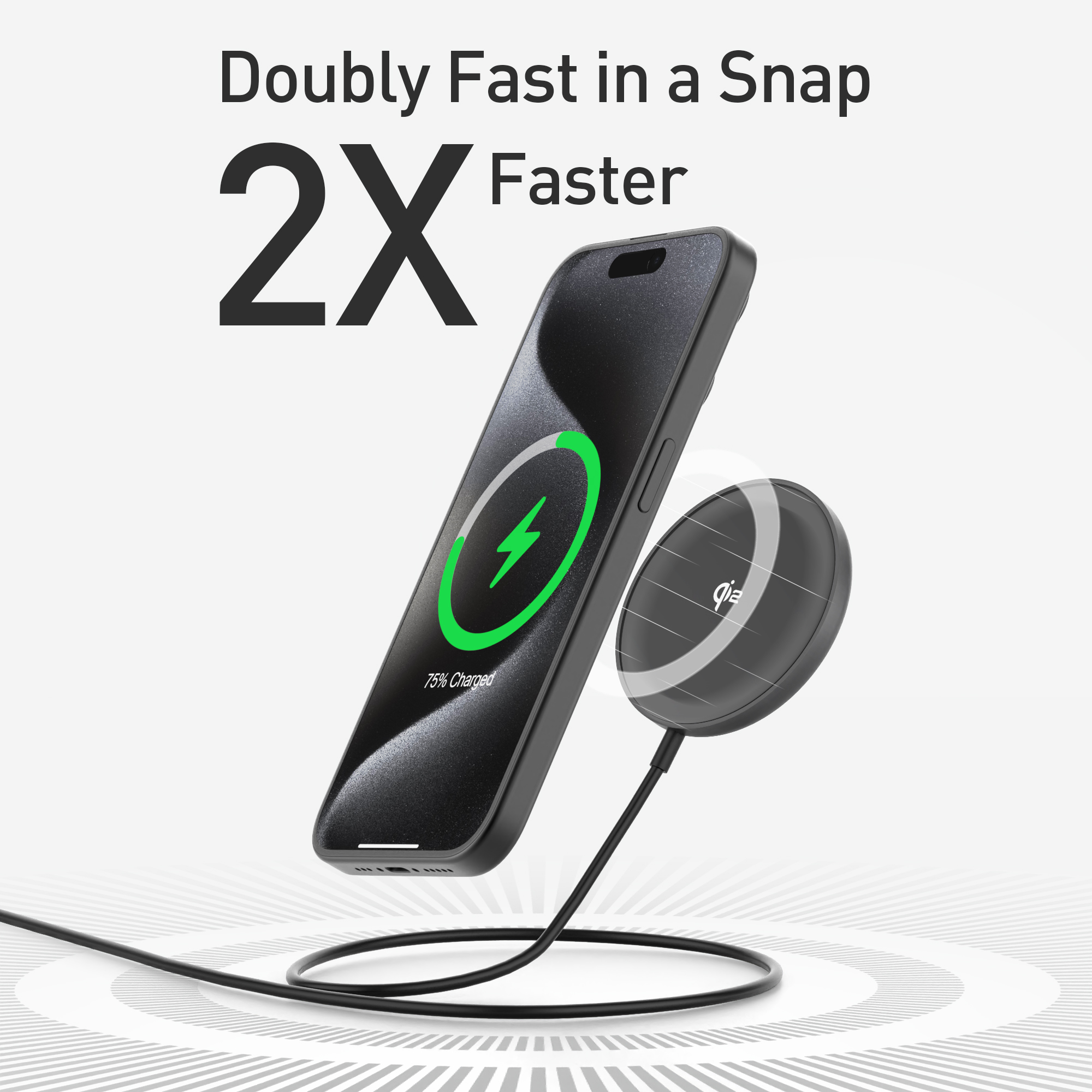 2 wireless charger stand for iphone