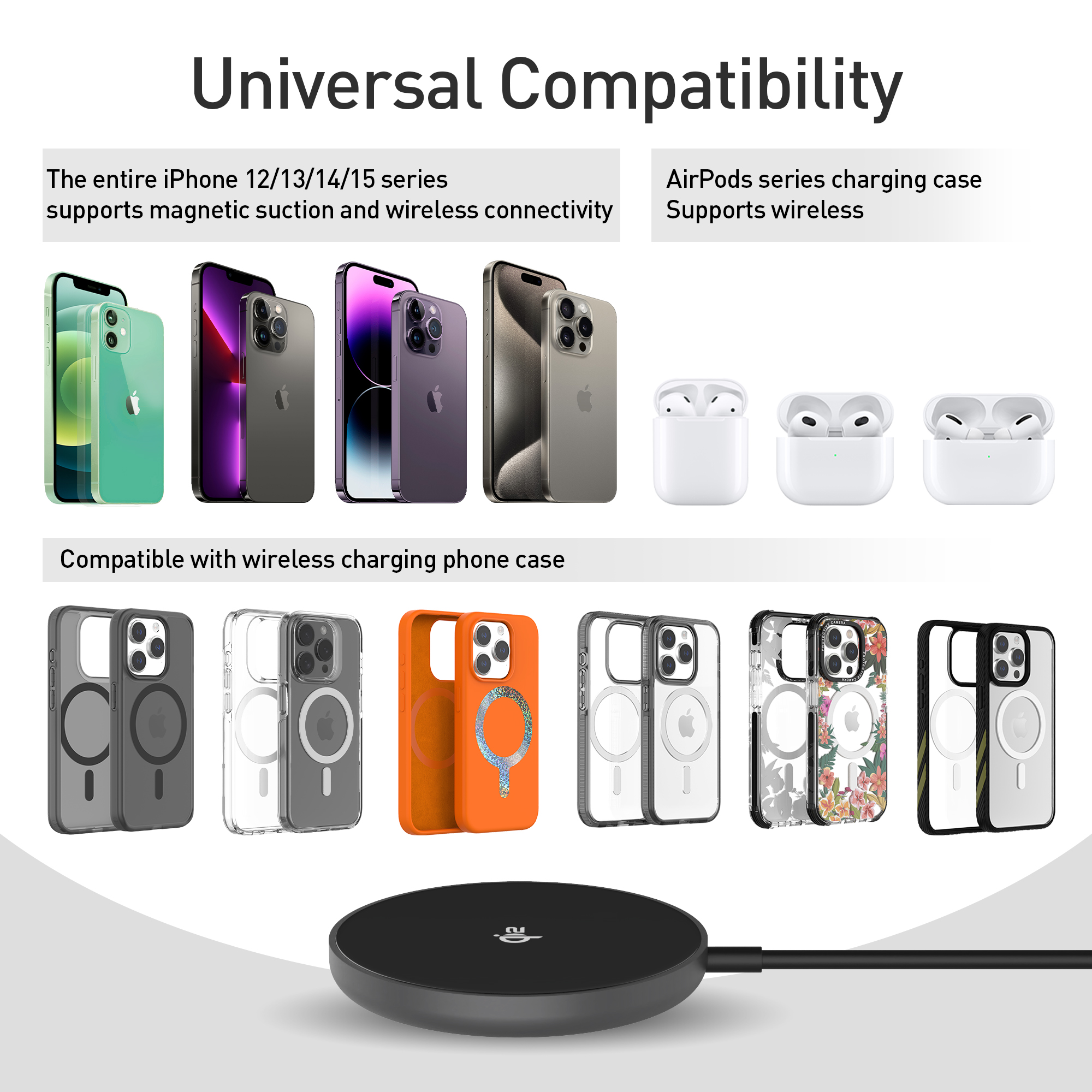 7 wireless charger stand for iphone