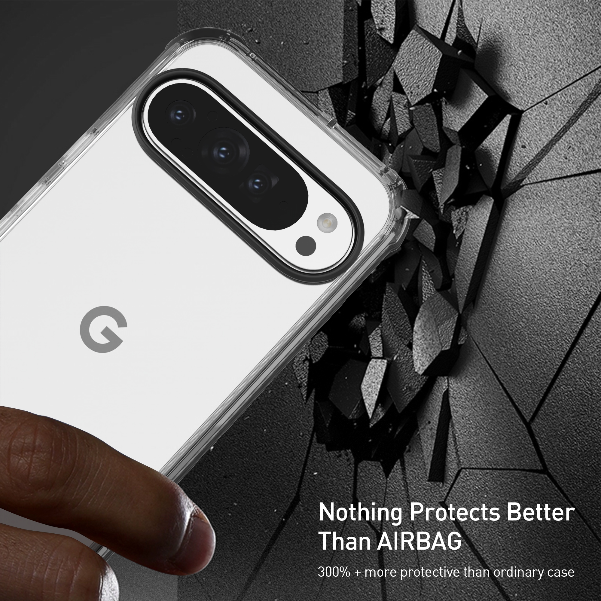 Custodia trasparente anti-caduta per telefono Google10