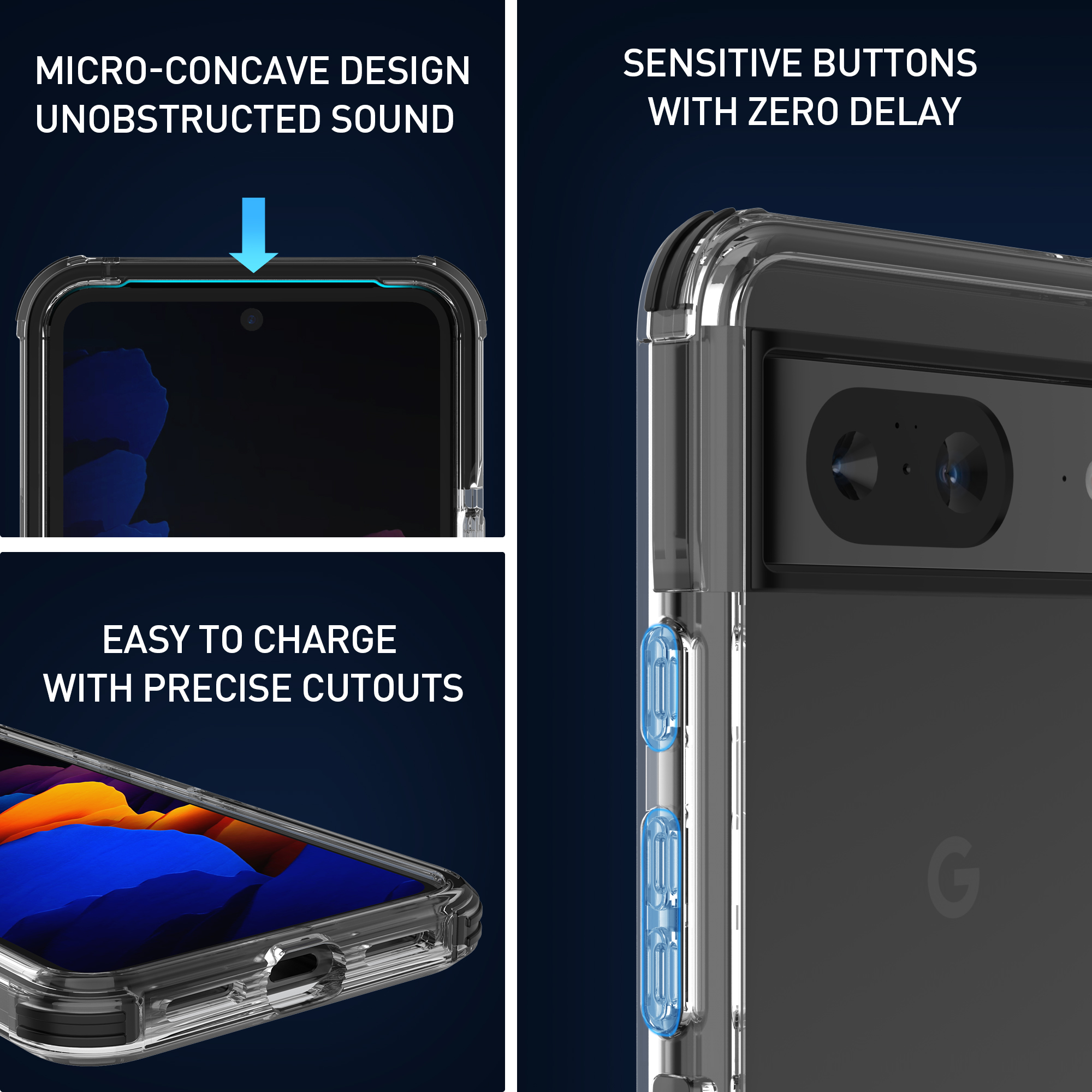 Прозрачный чехол для Google Pixel 86