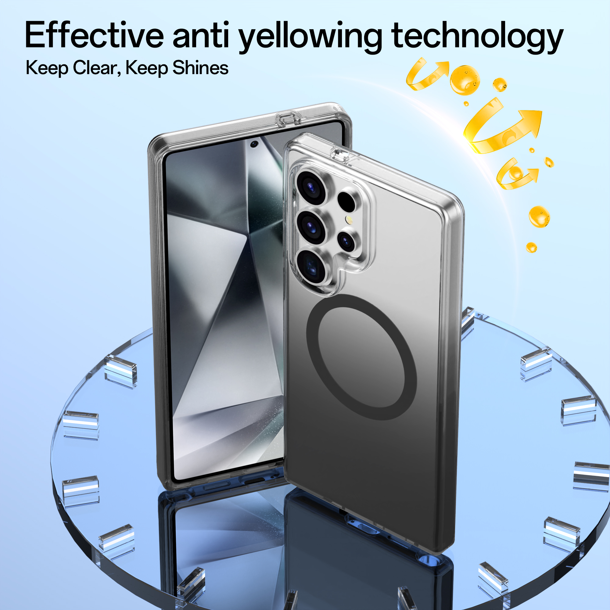 Coque de téléphone avec revêtement UV12
