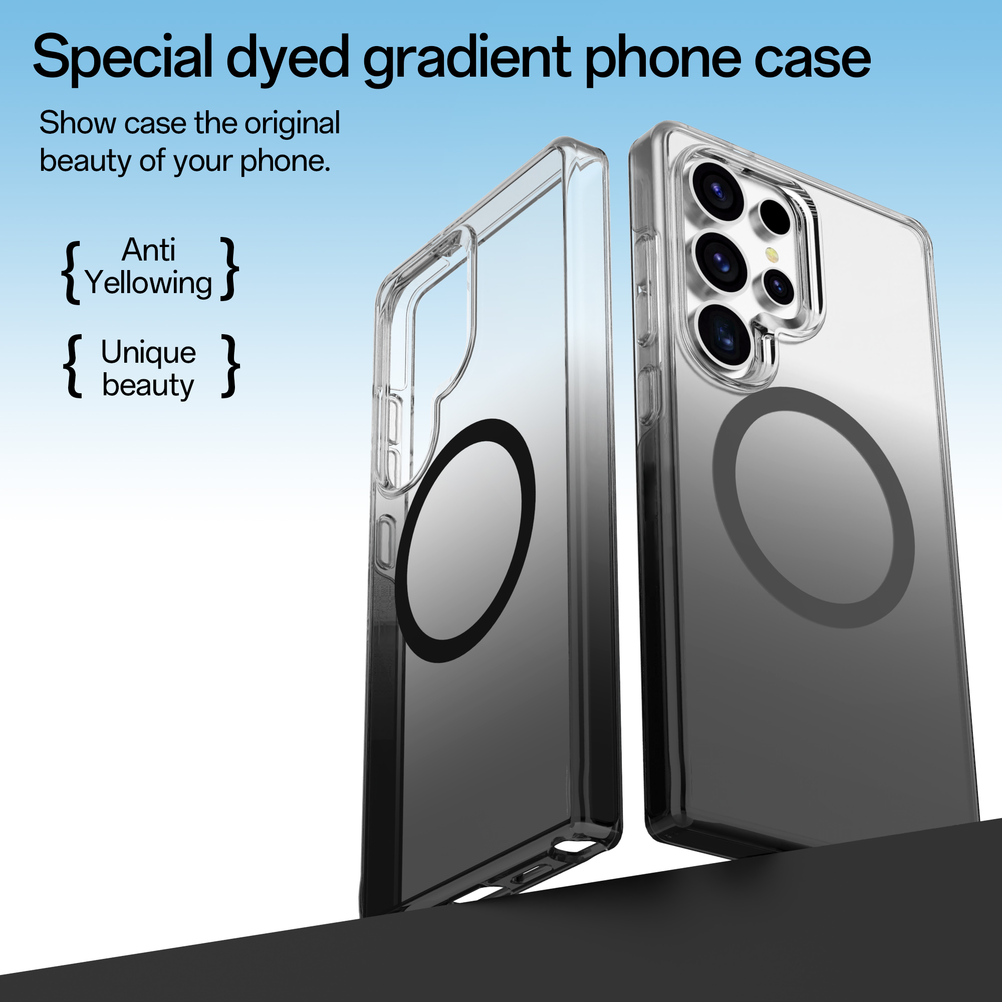 Coque de téléphone avec revêtement UV7