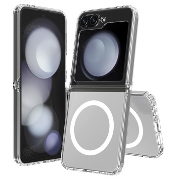 Non-Yellowing PC+TPU Clear Folding Phone Case with Magsafe