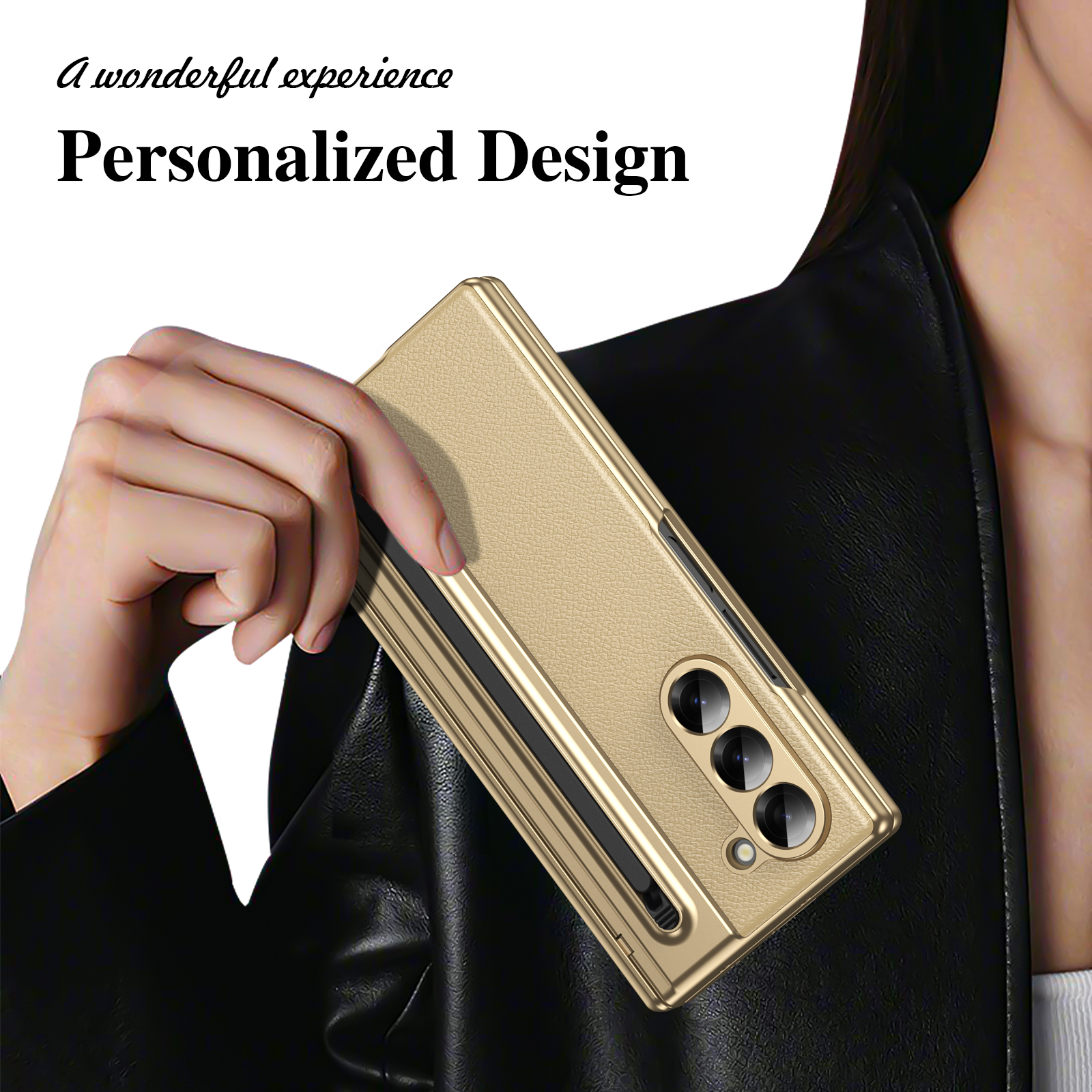 360 ° Protective PU Leather Samsung Galaxy Z Fold 6 Phone Case with S Pen