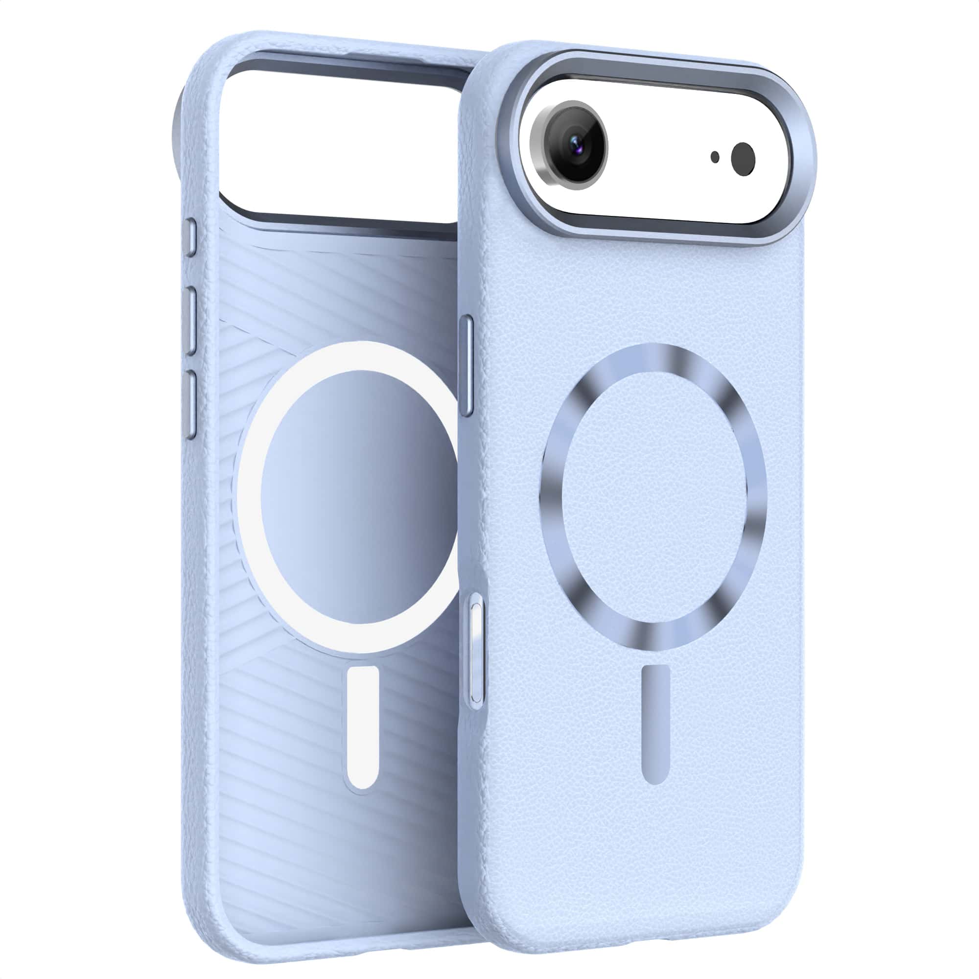 Leather-Metal iPhone 17 Case: MagSafe & 8FT Drop Protection