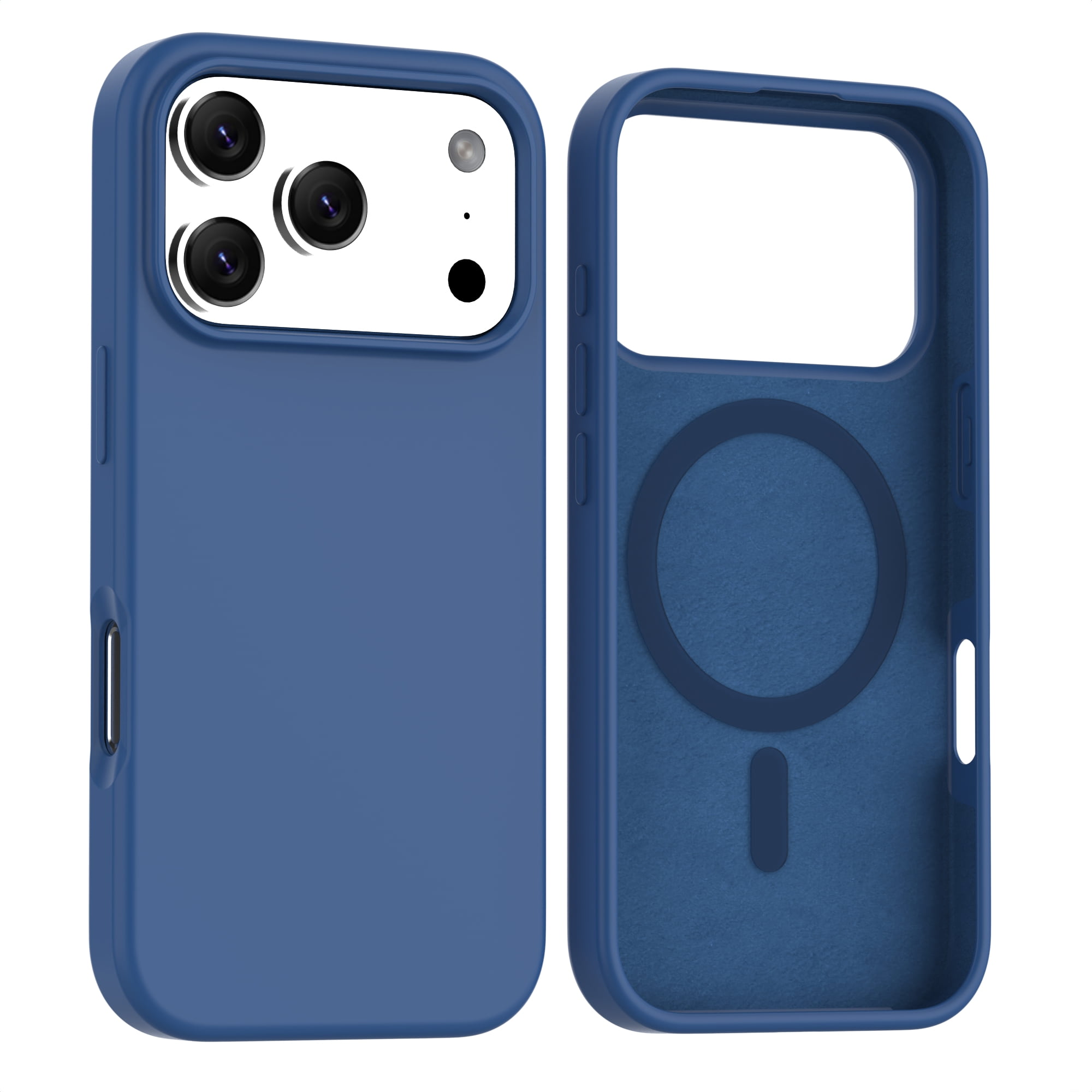Liquid Silicone iPhone 17 Pro Max Air Case with Microfiber & MagSafe