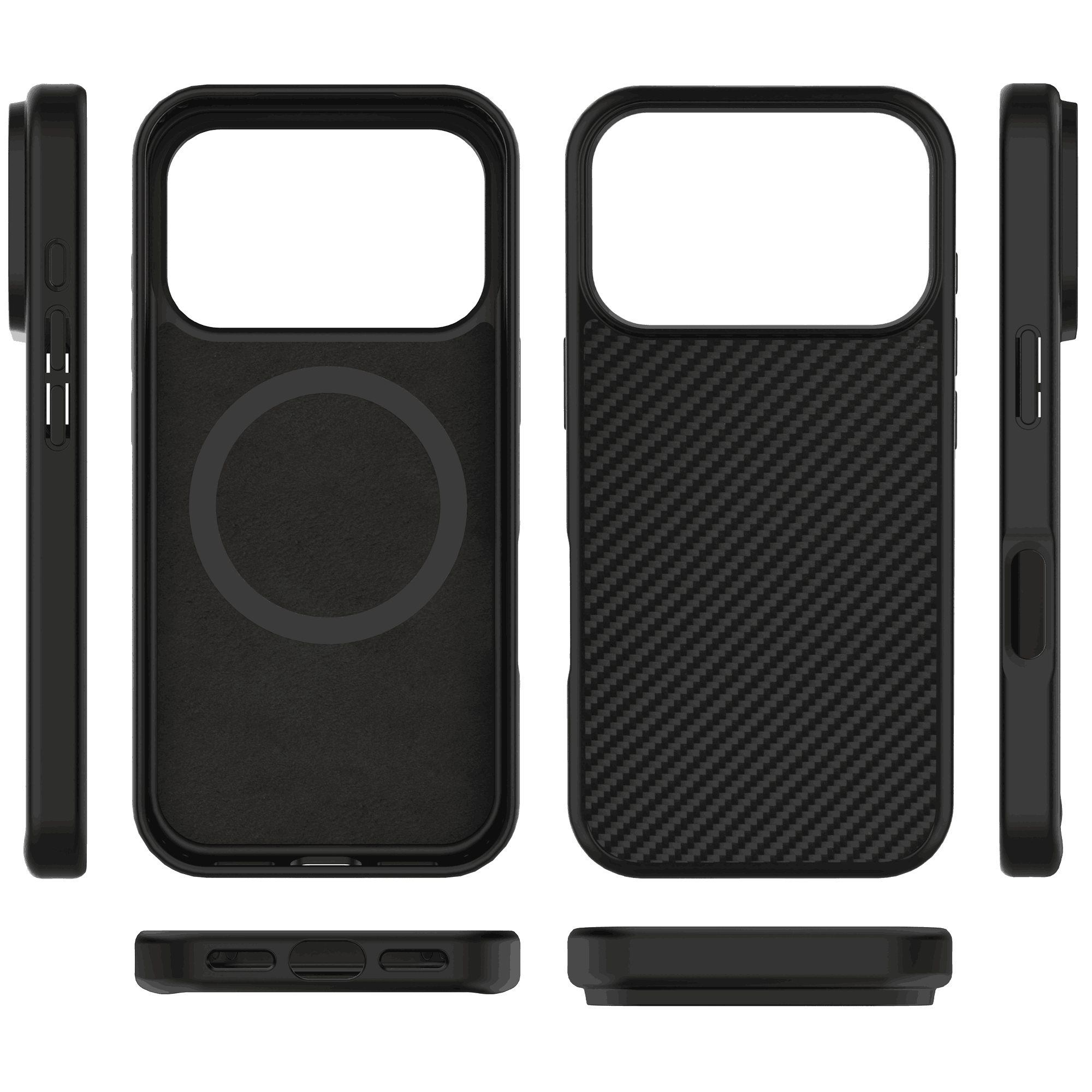 Carbon Fiber MagSafe iPhone 17 Pro Max Case - MIL-STD 810H Protection