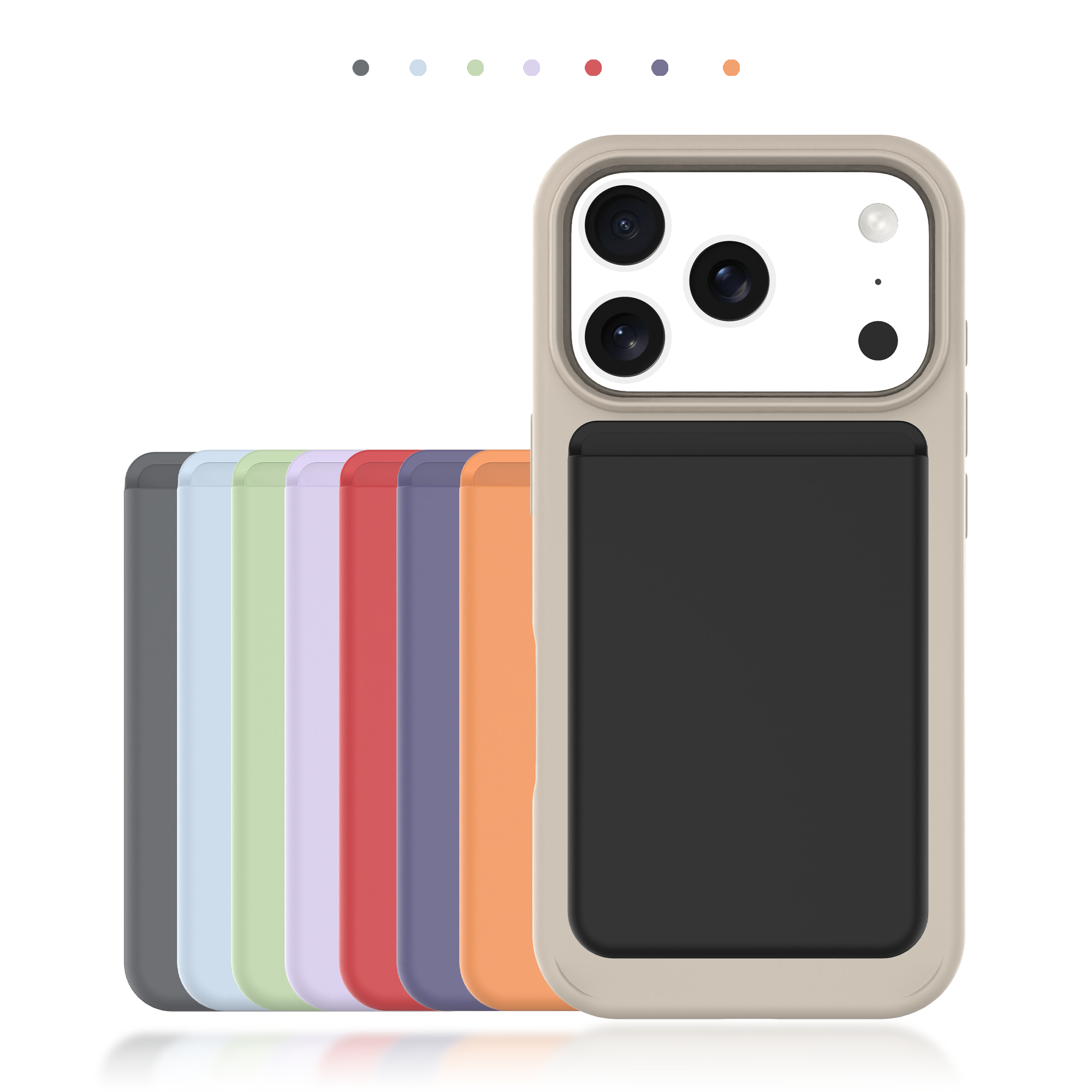 Magnetic Liquid Silicone Card Holder Wallet