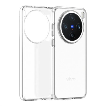 Vivo X200s Gradient Transparent UV-Hardened Case with Removable Metal Buttons