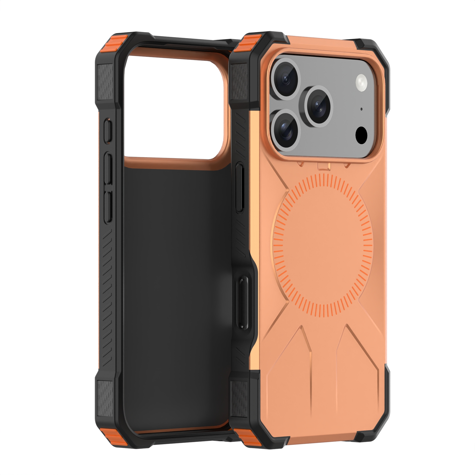 iPhone 17 Mecha Design Heavy-Duty Shockproof Case