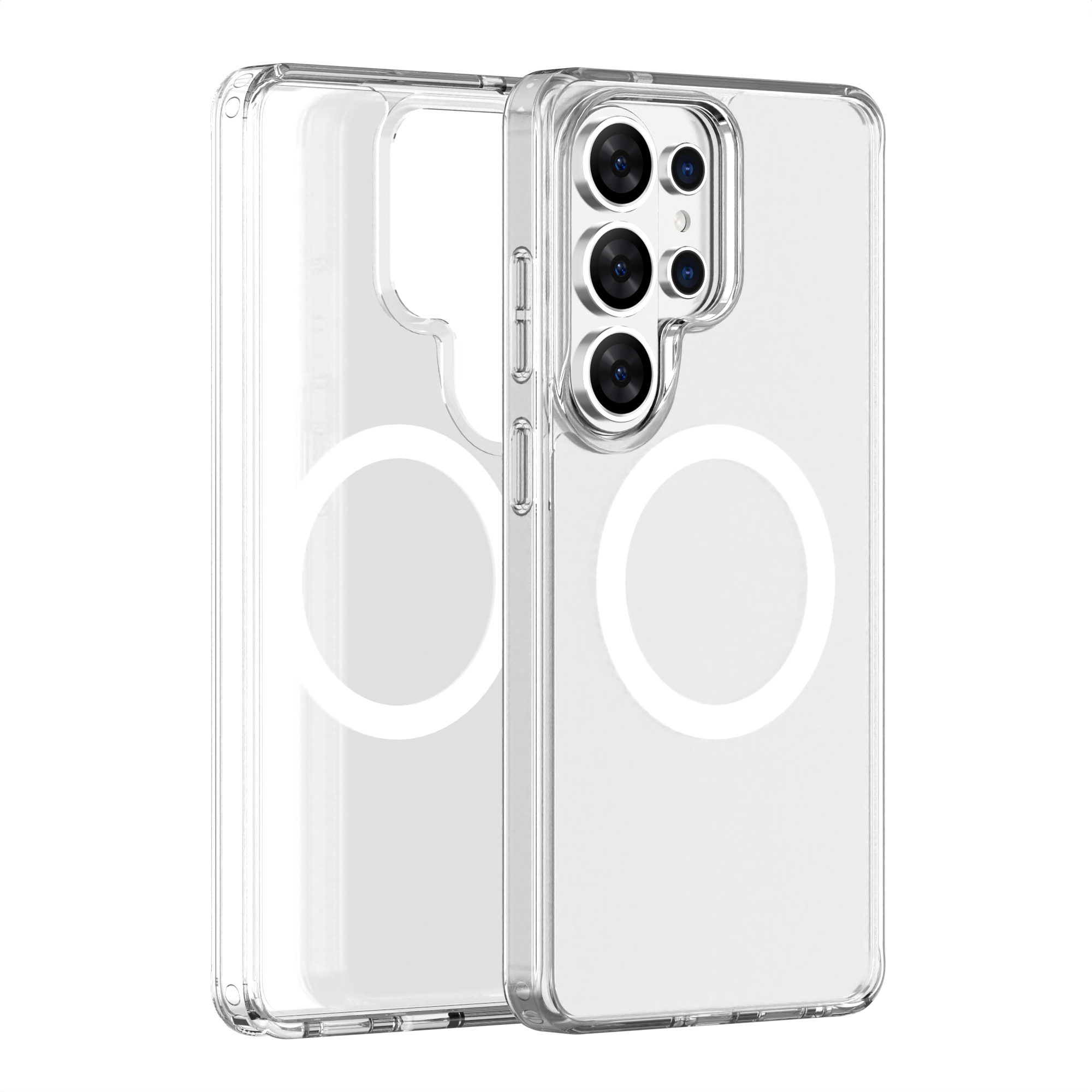 Wholesale S26 Plus Ultra Case, PC+TPU Clear MagSafe 8FT Drop Protection