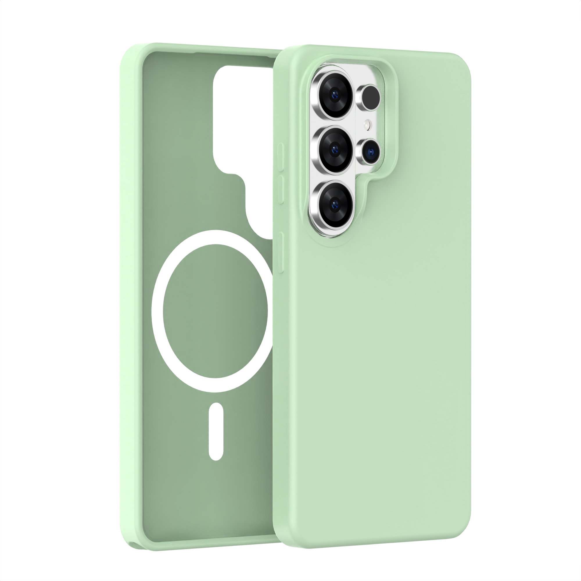Candy Colorful Anti-Stain Liquid Silicone MagSafe Phone Case for Samsung S26 Ultra Series-Senfit
