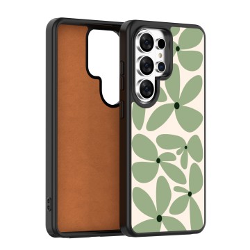 Leather Custom PC+TPU+TPE Phone Case for Samsung Galaxy S26 Ultra-1