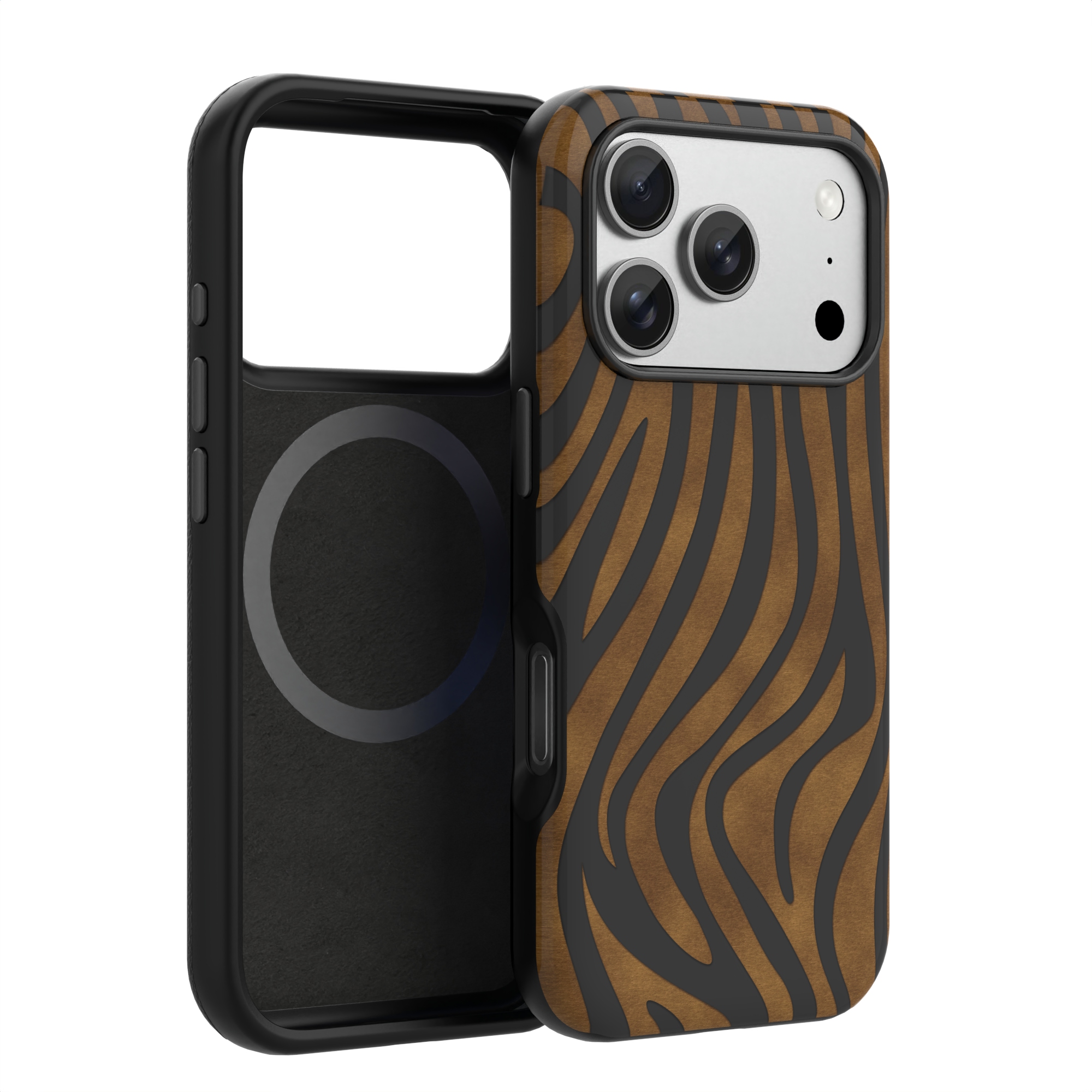 PC+TPE Custom Leather Carbon Fiber Back Cover for iPhone 17 with Microfiber