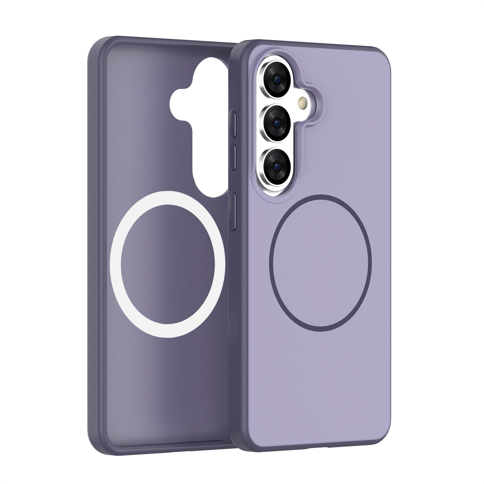 S26 Tpu+pc Phone Case with Metal Button-Elegant